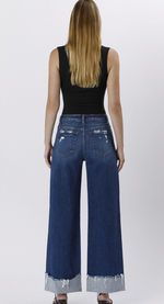 High Rise Baggy Cuffed Jean