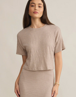 Sway Textured Cropped Tee