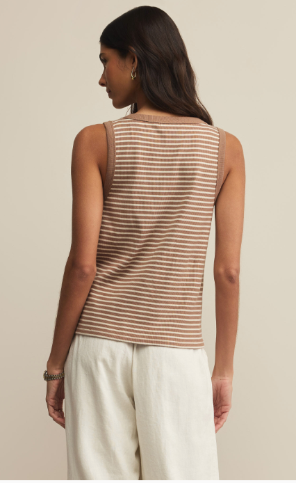 Elin Stripe Rib Tank
