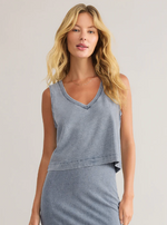 Sloane V Neck Denim Tank