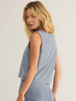 Sloane V Neck Denim Tank