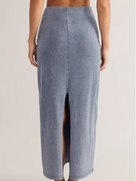 Gail Jersey Denim Midi Skirt