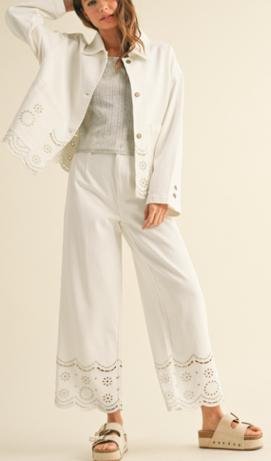 Mia Embroidery Pants