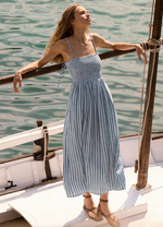 Nadine Striped Midi Dress