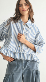 Harley Striped Button-Up