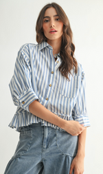 Harley Striped Button-Up