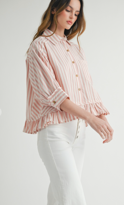 Harley Striped Button-Up