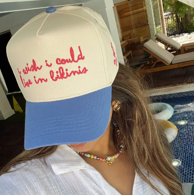 I Wish I Could Live In Bikinis Trucker Hat