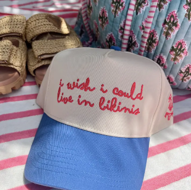 I Wish I Could Live In Bikinis Trucker Hat