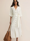 Brise Linen Midi Dress