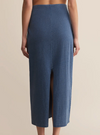 Gail Jersey Denim Midi Skirt