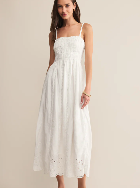 Dani Embroidered Midi Dress