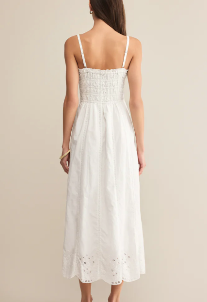 Dani Embroidered Midi Dress