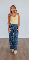 Floral Denim Pant