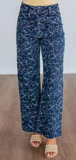 Floral Denim Pant