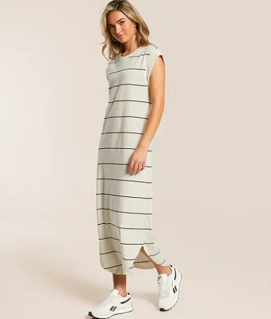 Calabasas Striped Midi Dress