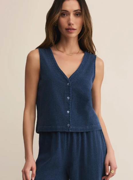 Solace Jersey Denim Top