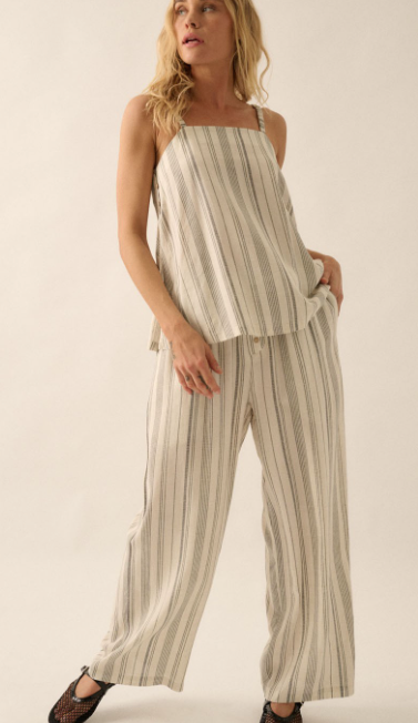 Striped Natural Top