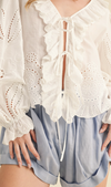 Tara Tie Front Top
