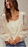 Jenni Lace Trimmed Blouse