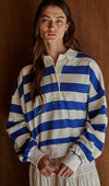 Amerie Striped Collared Pullover