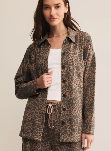 All Day Leopard Knit Jacket