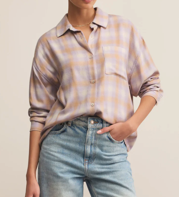 River Plaid Button Up