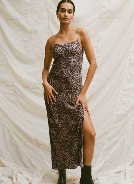 Cielo Leopard Midi Dress
