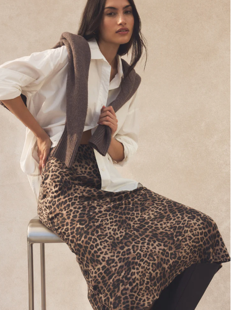 Izabel Leopard Skirt