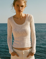 Tibi Scoop Mesh Sweater