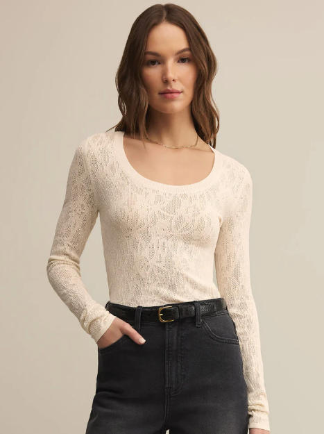 Tibi Scoop Mesh Sweater
