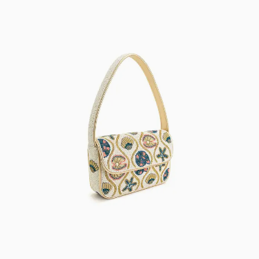 Sunlit Shore Embellished Shoulder Bag