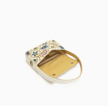 Sunlit Shore Embellished Shoulder Bag