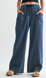 Dustin Striped Denim Pant