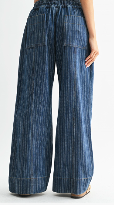 Dustin Striped Denim Pant