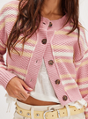 Lila Stripe Cardi