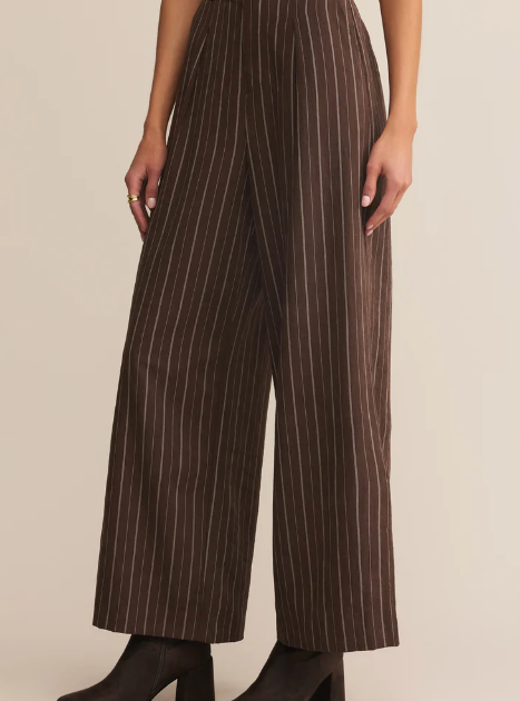 Alma Pinstripe Wide Leg Pant