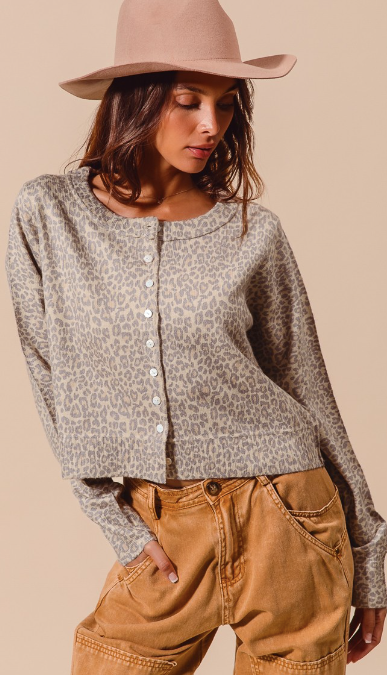 Zoey Leopard Cardigan