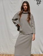 Wanda Striped Turtle Neck