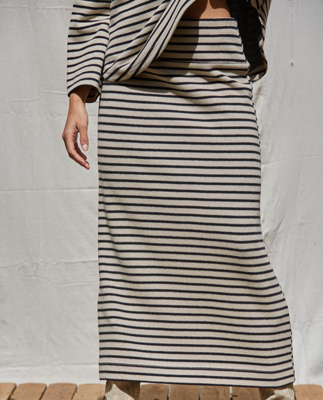 Wanda Striped Pencil Skirt