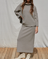 Wanda Striped Pencil Skirt