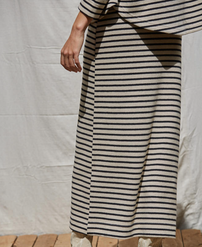 Wanda Striped Pencil Skirt
