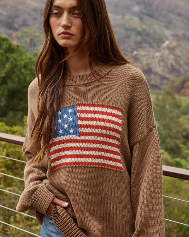 Patriotic Flag Sweater