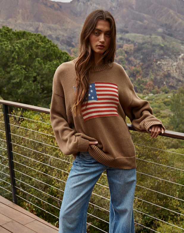 Patriotic Flag Sweater