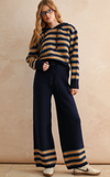 Lainie Border Stripe Sweater Pants