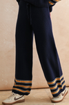 Lainie Border Stripe Sweater Pants