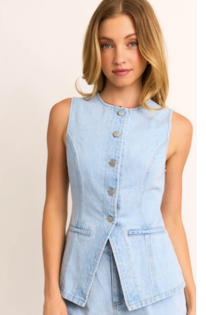 Carly Denim Top