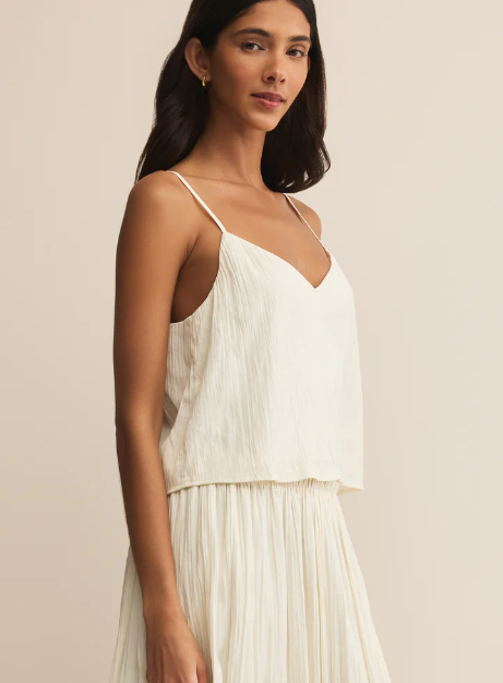 Fiore Crinkle Satin Tank