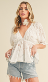 Hazle Eyelet Embroidered Top