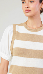 Haley Striped Sweater Top